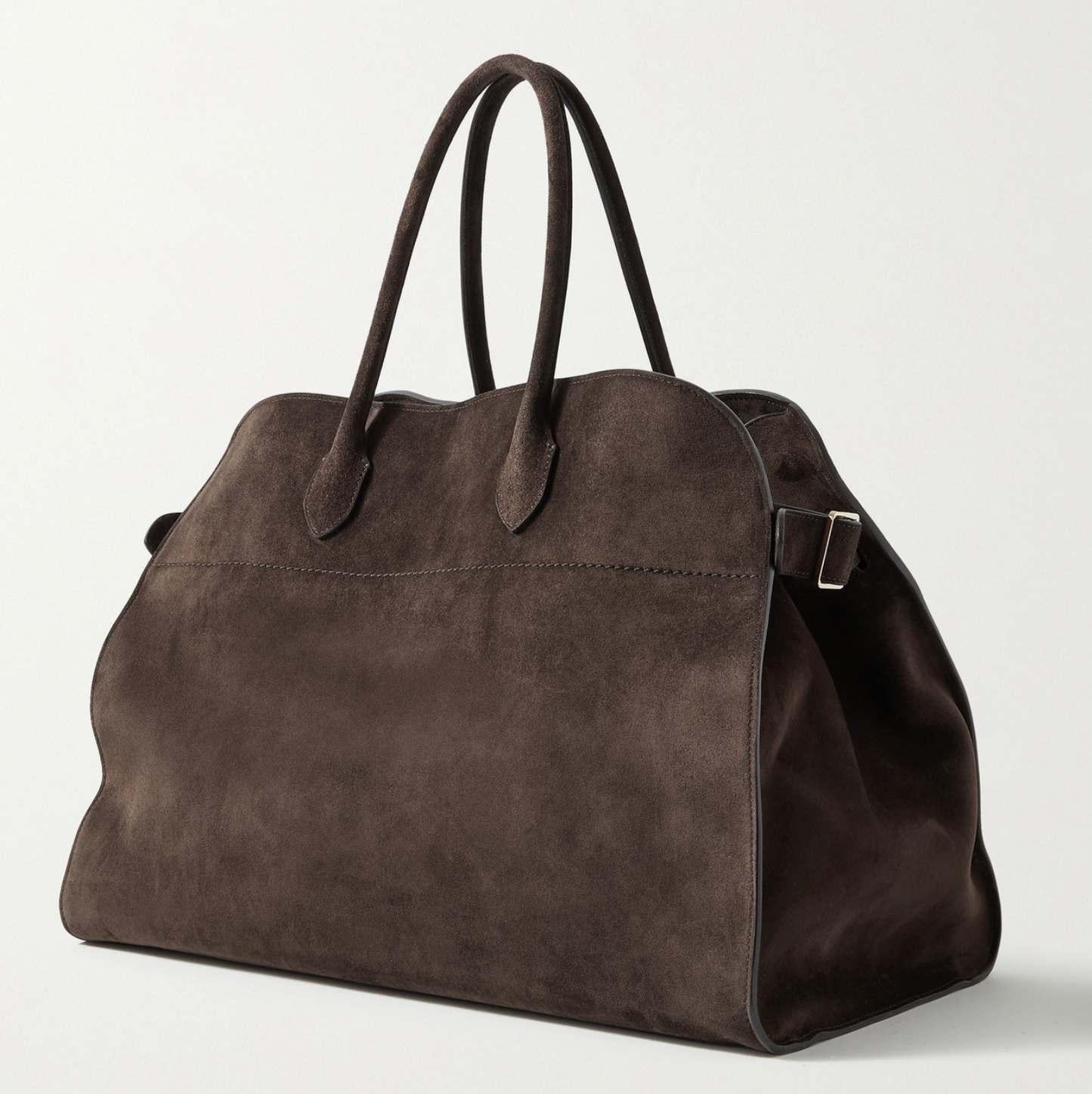 The Row Soft Margaux 17 Suede Tote