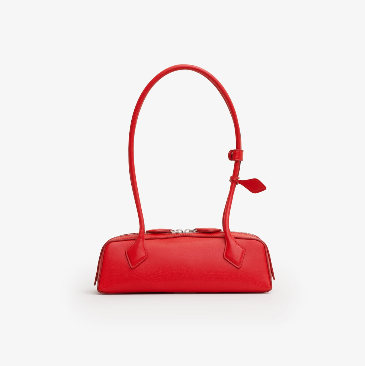 LE TECKEL MEDIUM BAG IN GOATSKIN - RED