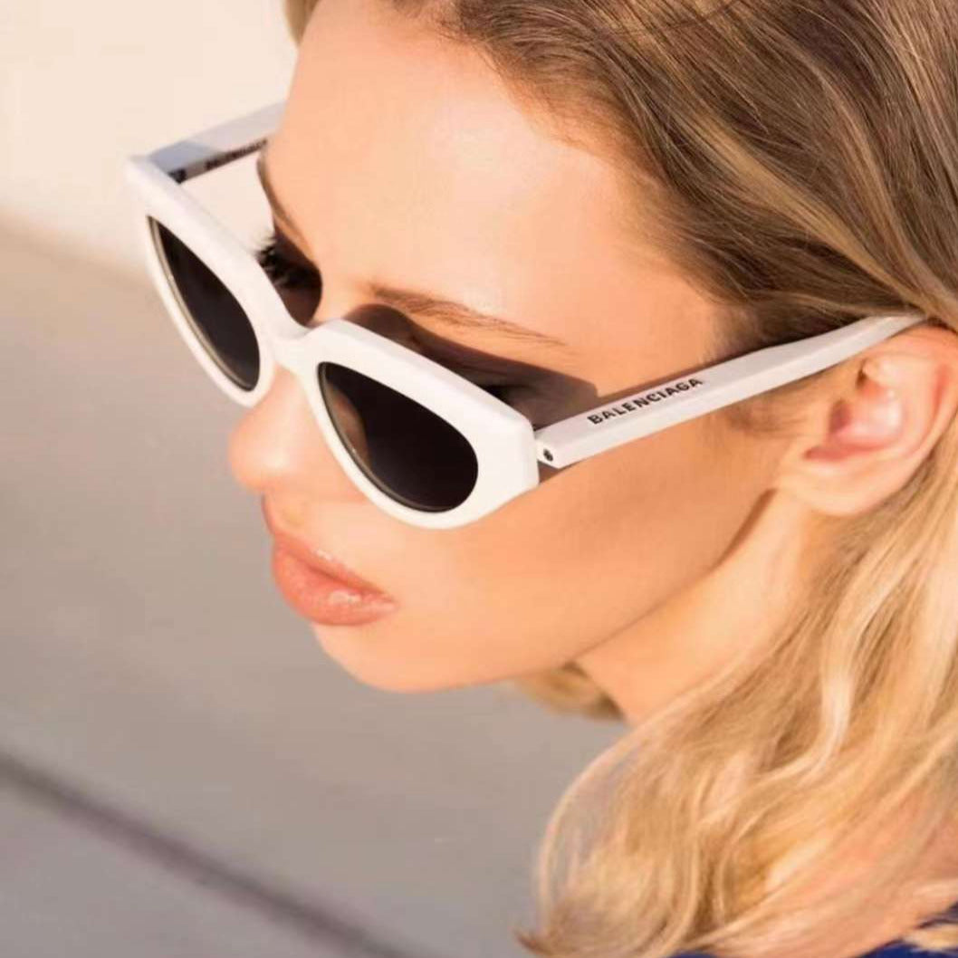 Designer white sunglasses best sale