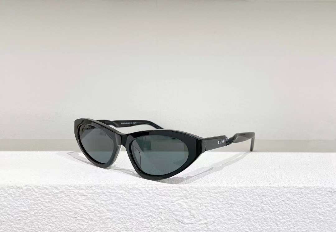 Balenciaga Black Twisted Sunglasses