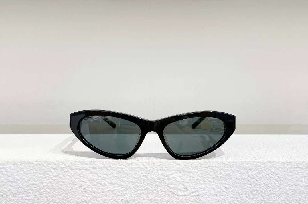 Balenciaga Silver Cat-Eye Sunglasses