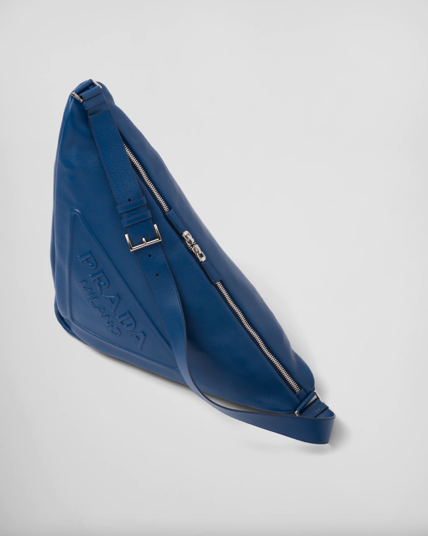 Prada Light Blue Saffiano Leather Bow Continental Wallet