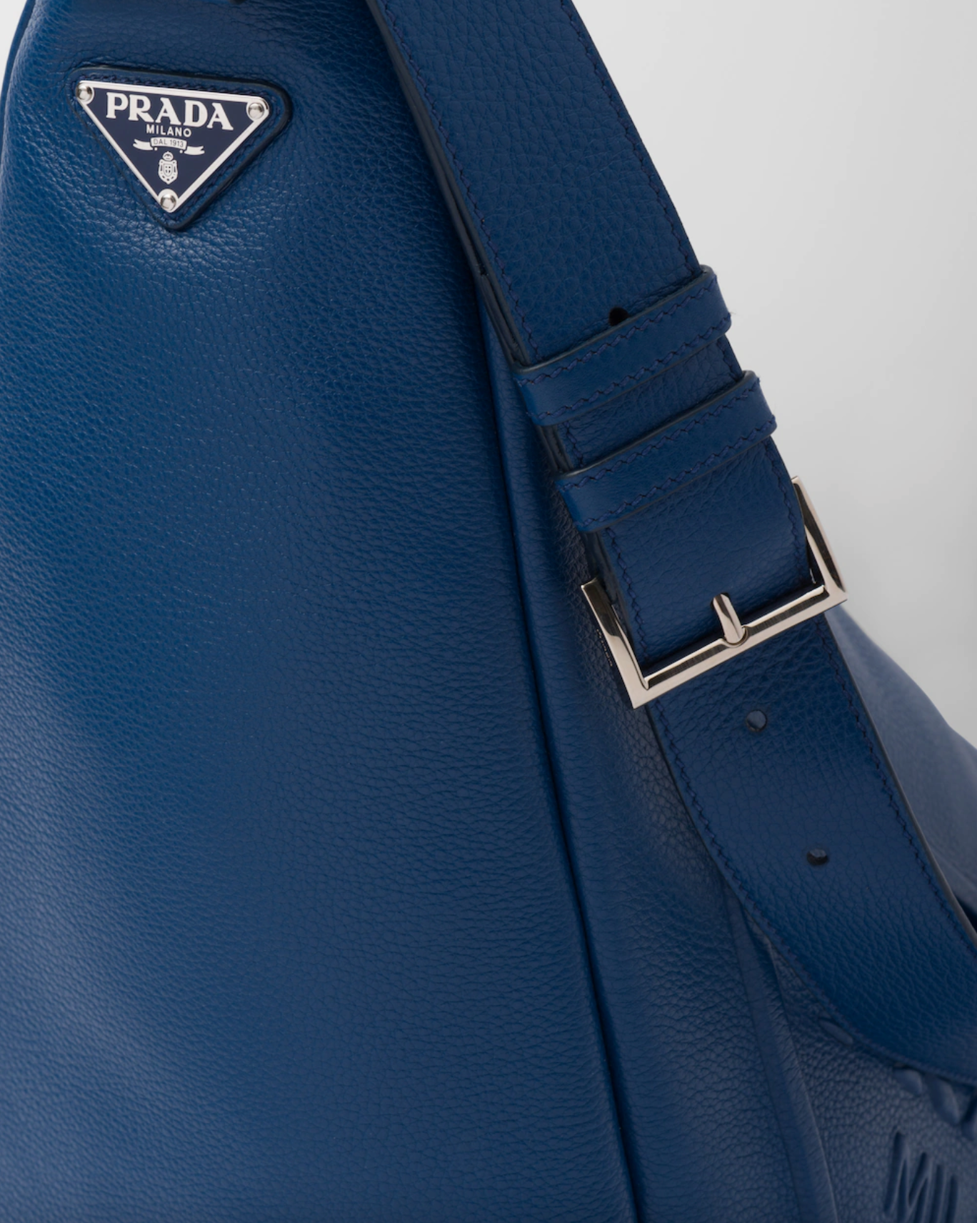 PRADA Saffiano Triangle Shoulder Bag Bluette 1275962