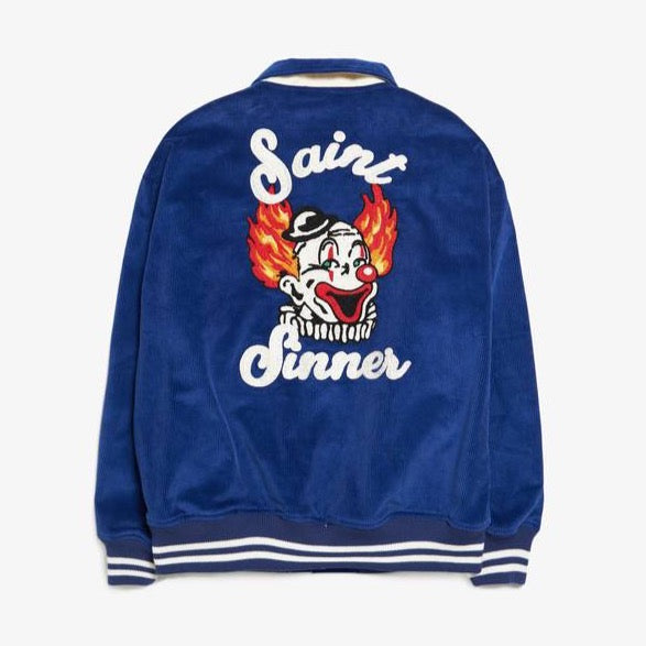 Saint Michael Sinner's Circus Corduroy Embroidered Bomber Jacket