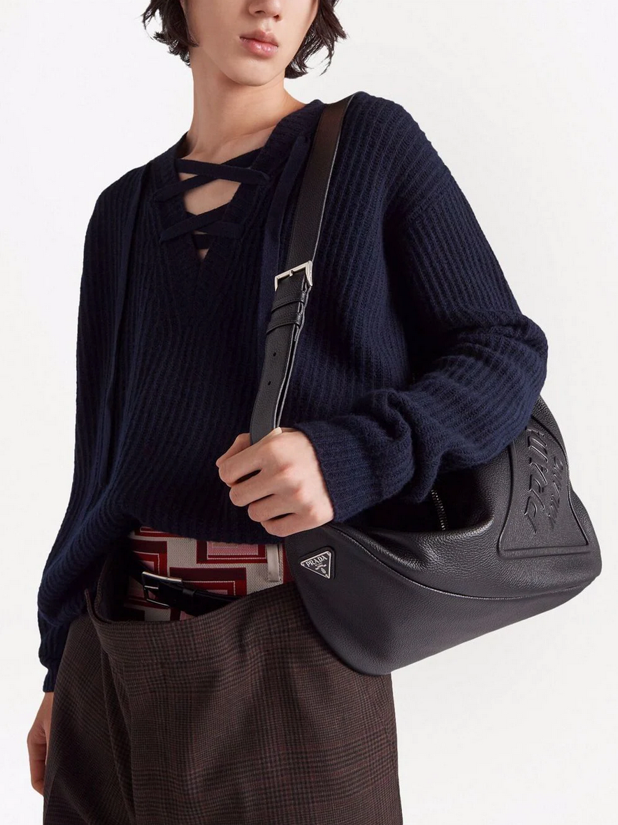 Prada Black Tessuto Nylon and Leather Crossbody Bag Prada | TLC