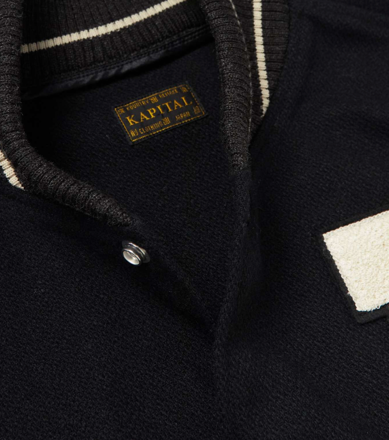 Capital P Leather Wool Black Varsity Jacket - Just American Jackets
