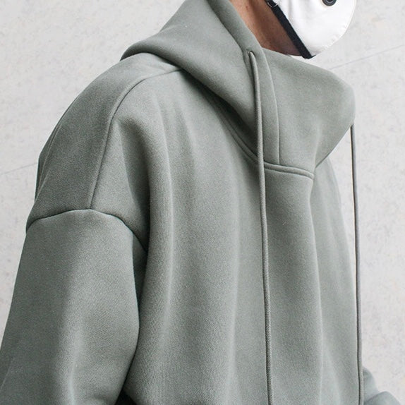 Mens grey oversized sales hoodie