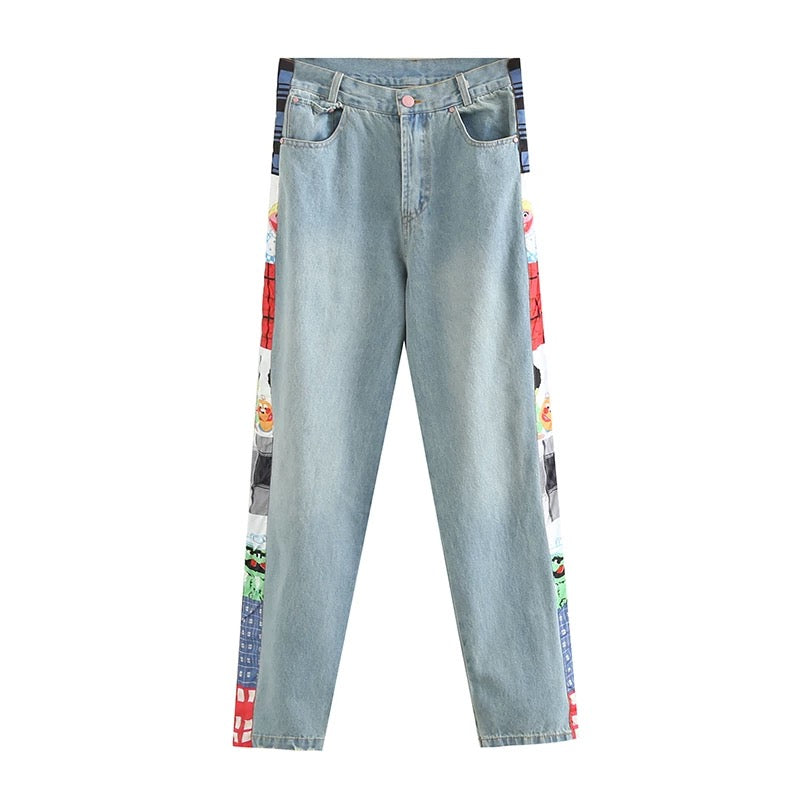 Panel 2024 patch jeans